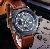 AMST WATERPROOF LEATHER WATCH