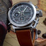 AMST WATERPROOF LEATHER WATCH