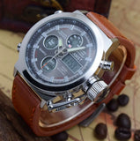 AMST WATERPROOF LEATHER WATCH