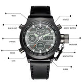 AMST WATERPROOF LEATHER WATCH