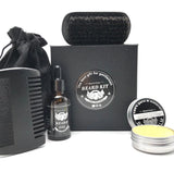 Beard Care Growth Kit, Beard Oil+ Beard Balm+ Beard Comb+ Beard Brush, Perfect Gift for Men