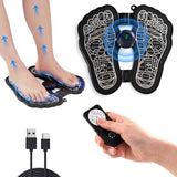 EMS Electric Foot Massager Mat with Remote. Massage Both Feet Simultaneously, Improving Blood Circulation, Relaxing Foot Muscle, Relieving Foot Pain, and Reducing Fatigue with 8 modes and 19 intensity levels