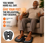 EMS Electric Foot Massager Mat with Remote. Massage Both Feet Simultaneously, Improving Blood Circulation, Relaxing Foot Muscle, Relieving Foot Pain, and Reducing Fatigue with 8 modes and 19 intensity levels