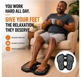 EMS Electric Foot Massager Mat with Remote. Massage Both Feet Simultaneously, Improving Blood Circulation, Relaxing Foot Muscle, Relieving Foot Pain, and Reducing Fatigue with 8 modes and 19 intensity levels