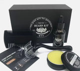 Beard Care Growth Kit, Beard Oil+ Beard Balm+ Beard Comb+ Beard Brush +Beard Roller, Perfect Gift for Men