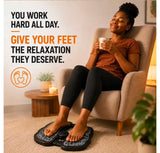 EMS Electric Foot Massager Mat with Remote. Massage Both Feet Simultaneously, Improving Blood Circulation, Relaxing Foot Muscle, Relieving Foot Pain, and Reducing Fatigue with 8 modes and 19 intensity levels