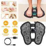 EMS Electric Foot Massager Mat with Remote. Massage Both Feet Simultaneously, Improving Blood Circulation, Relaxing Foot Muscle, Relieving Foot Pain, and Reducing Fatigue with 8 modes and 19 intensity levels