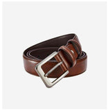 Men's Classic Elegant Buckle Leather Belt - Brown n Black